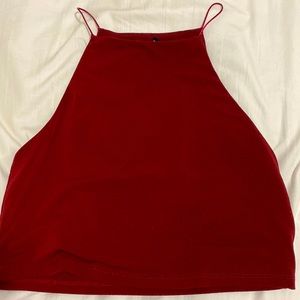RED CROP TOP